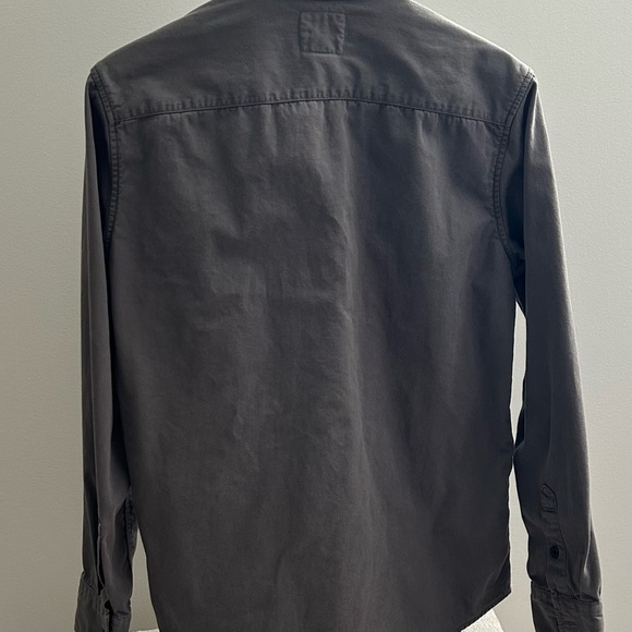 American Eagle Y2K Flannel Lined Canvas Shirt Button Up S\P\CH Gender Neutral - Picture 11 of 11